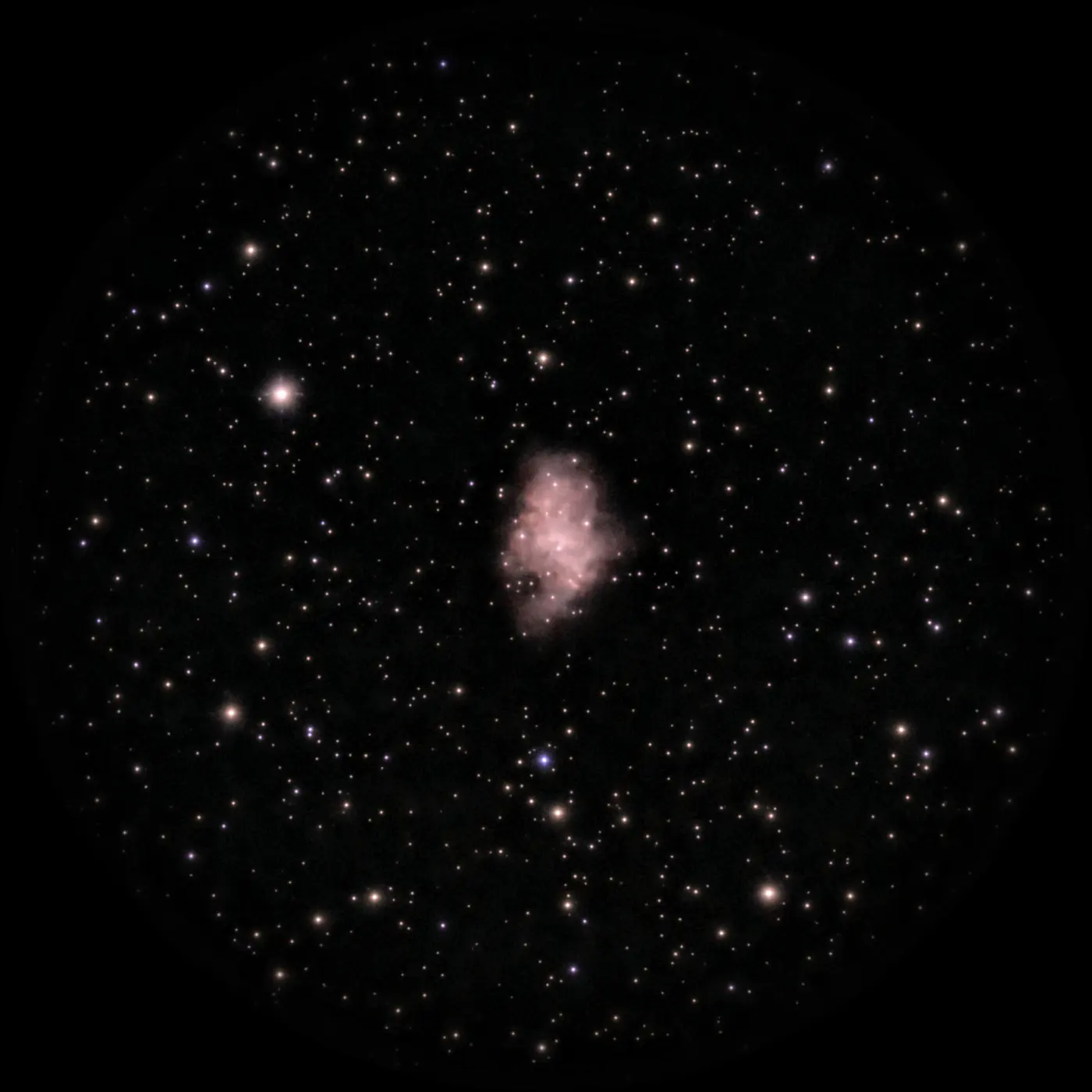 Nébuleuse du Crabe, M1, 15 min de pose la plus longue