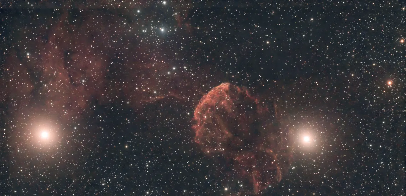 Nébuleuse de la Méduse, prise du 16 mars 2026, 2 h 03 de pose