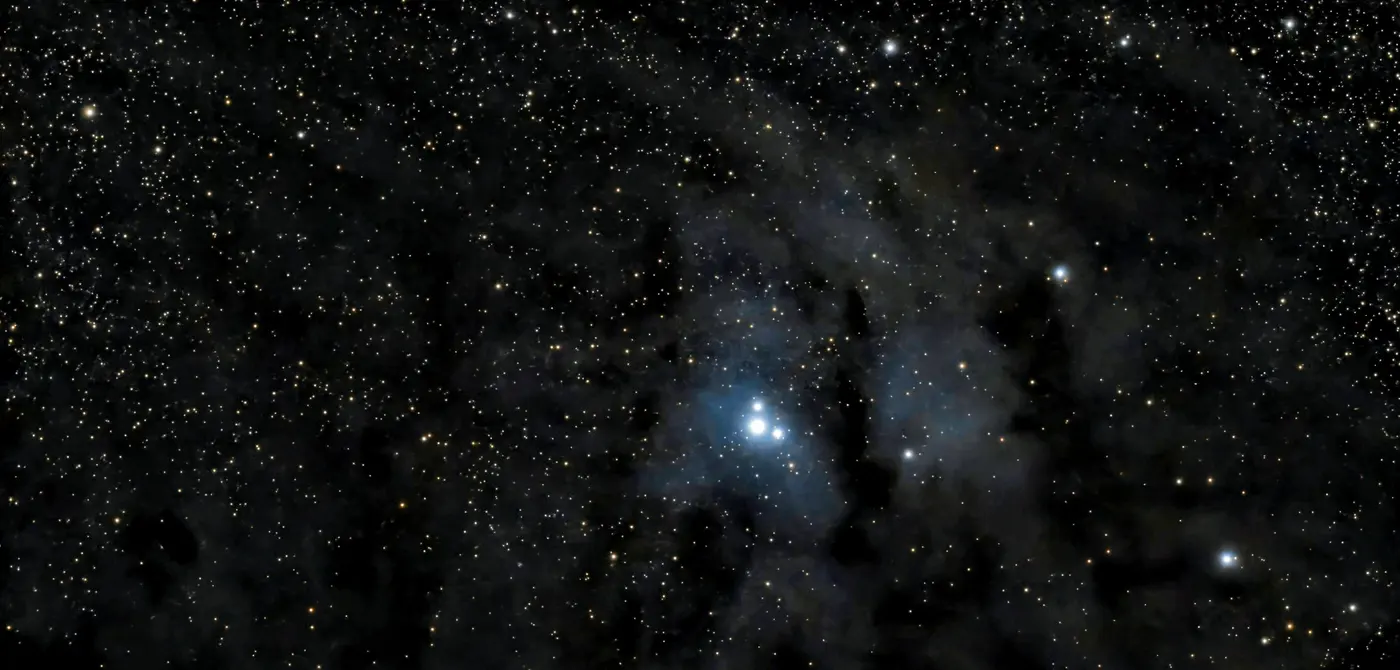 IC 4604, Nébuleuse de Rho Ophiuchi, dans la constellation Ophiuchus