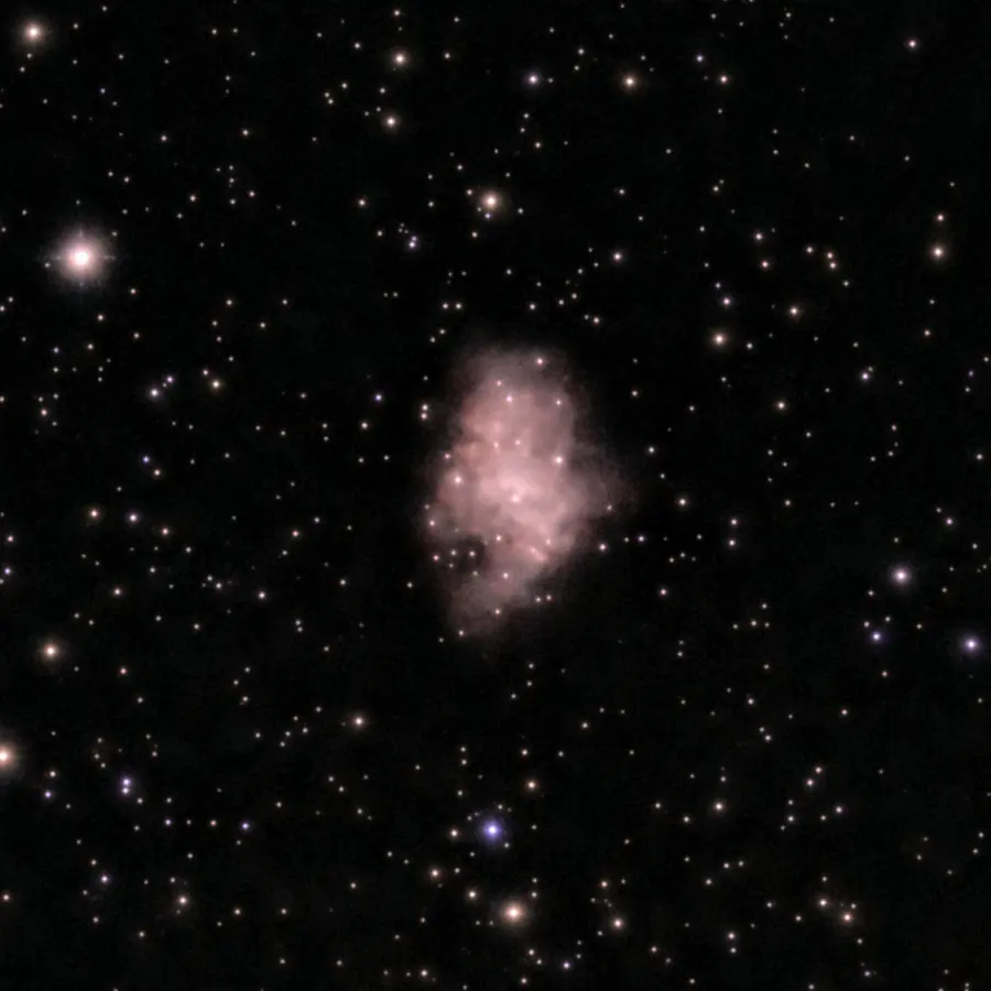 M1, Nébuleuse du Crabe, dans la constellation Taureau