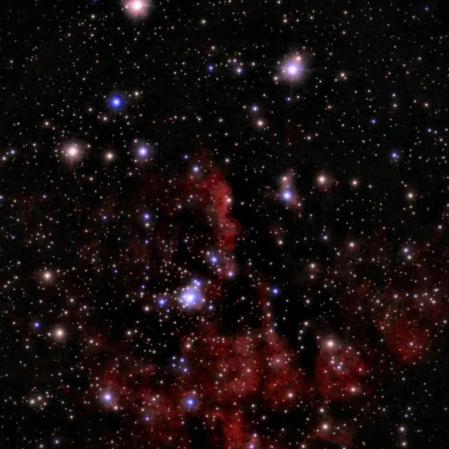 NGC 281, Nébuleuse Pacman, dans la constellation Cassiopée